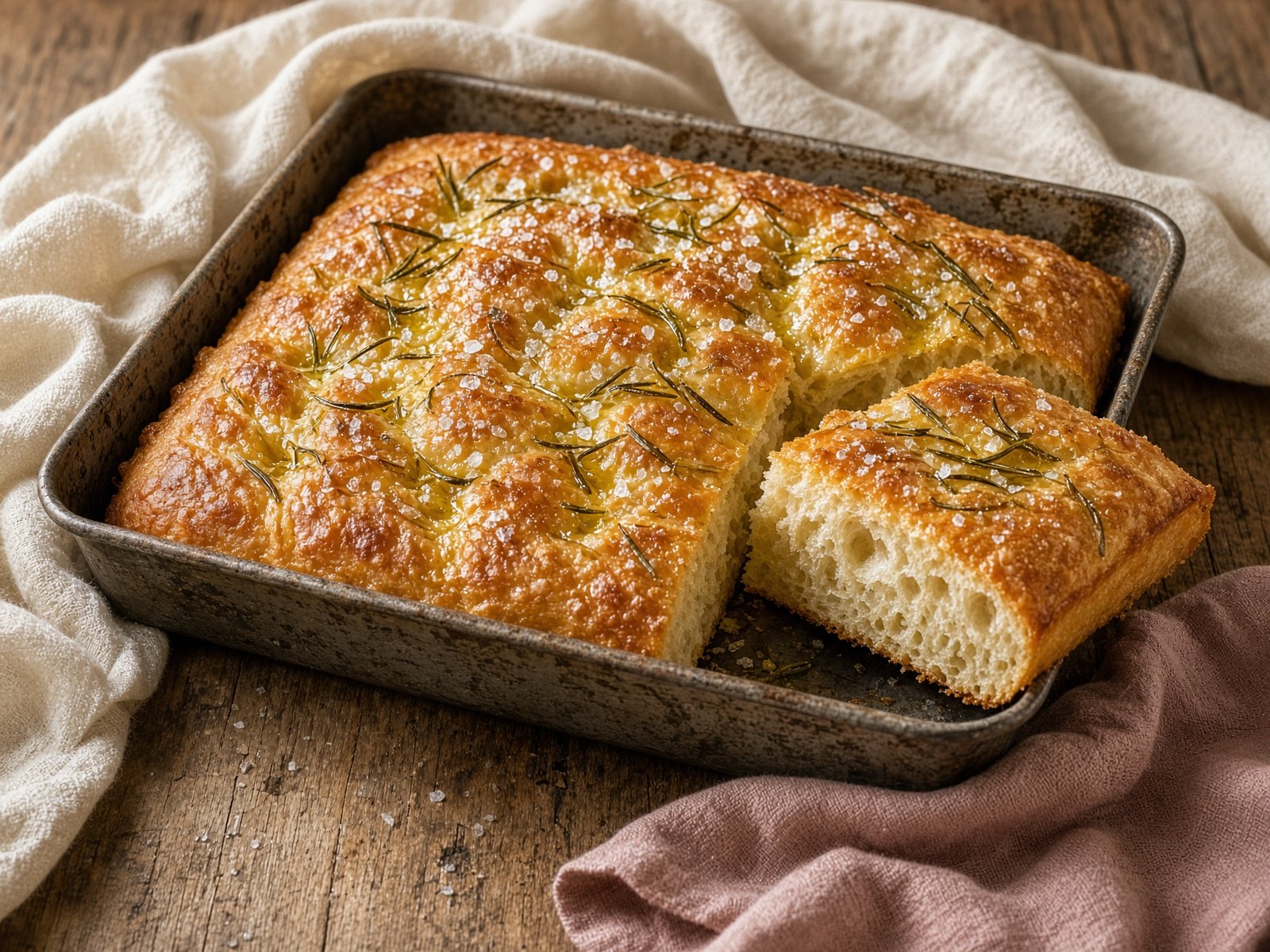 Rosemary Sea Salt Focaccia